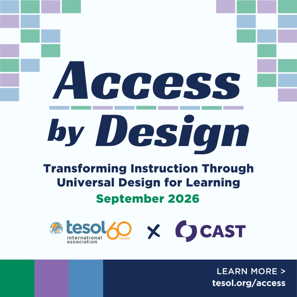 CAST & TESOL: Access by Design - Register today!