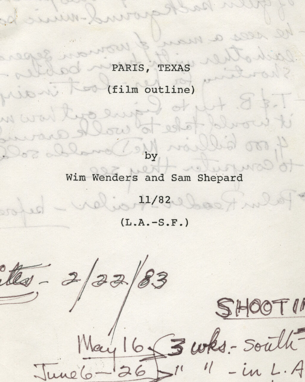 Sam Shepard Papers