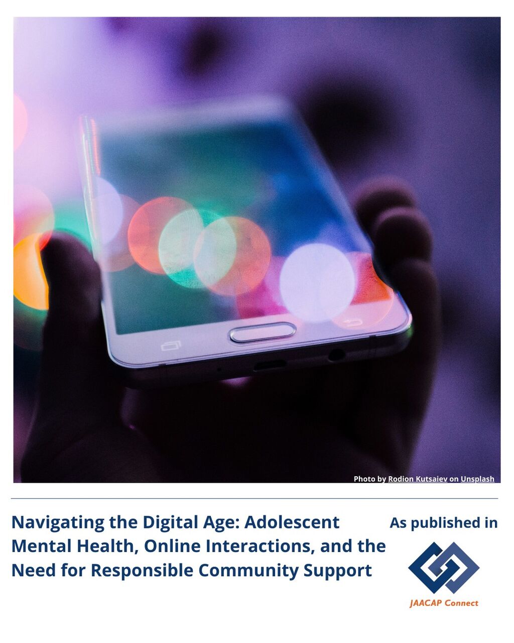 JC Navigating the Digital Age: Adolescent Mental Health, Online Interactions, and the Need for Responsible Community Support