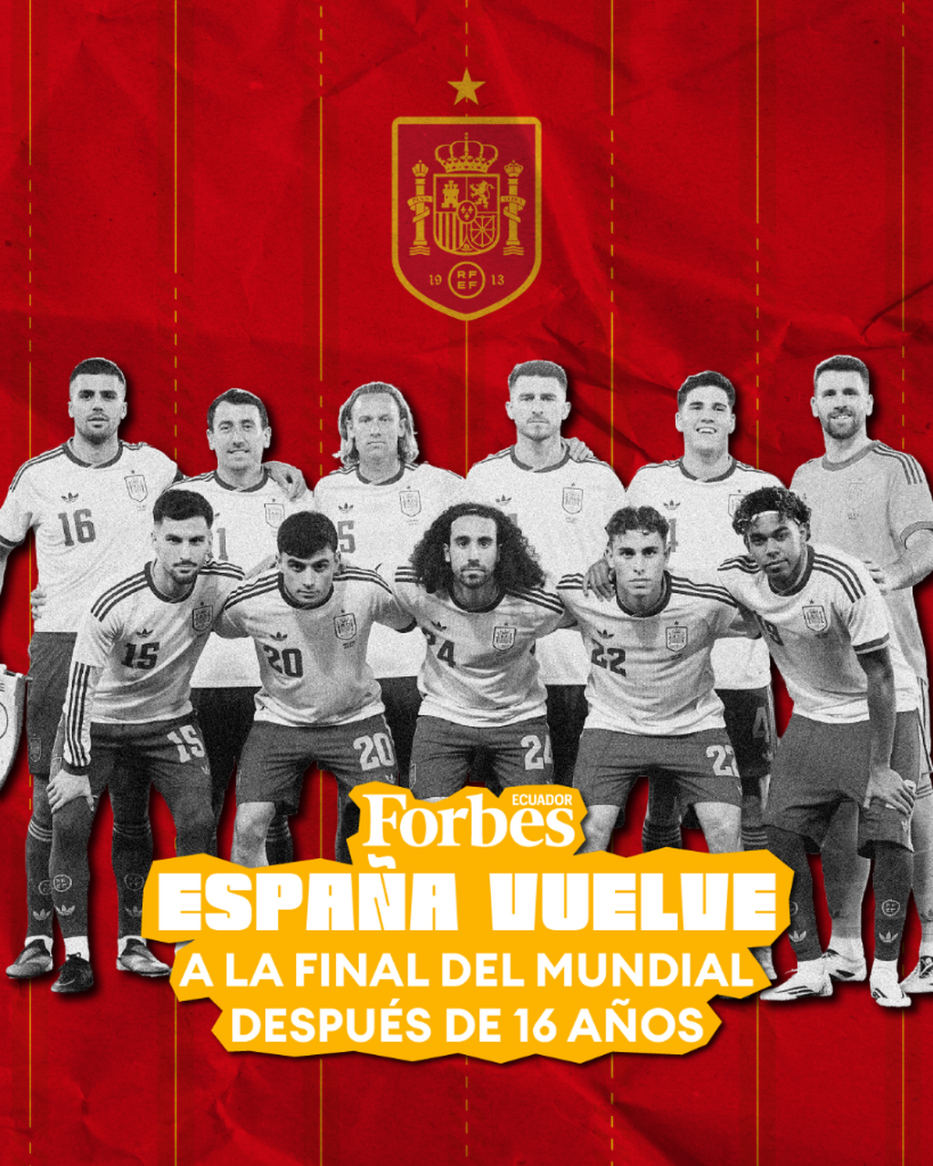 Espa&ntilde;a a la final del Mundial 2026
