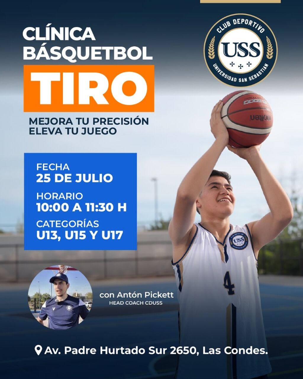 Inscr&iacute;bete a la Cl&iacute;nica de B&aacute;squetbol