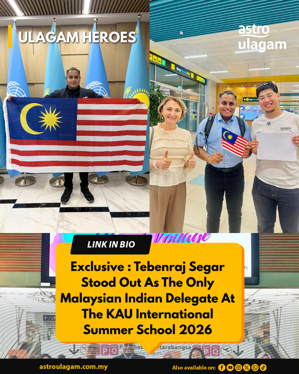 Exclusive : Tebenraj Segar Stood Out As The Only Malaysian Indian Delegate At The KAU International Summer School 2026