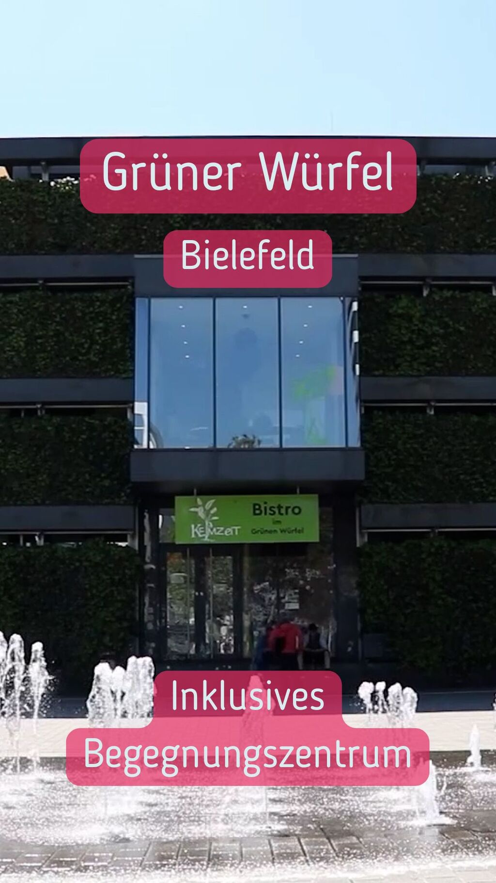 Gr&uuml;ner W&uuml;rfel in Bielefeld 