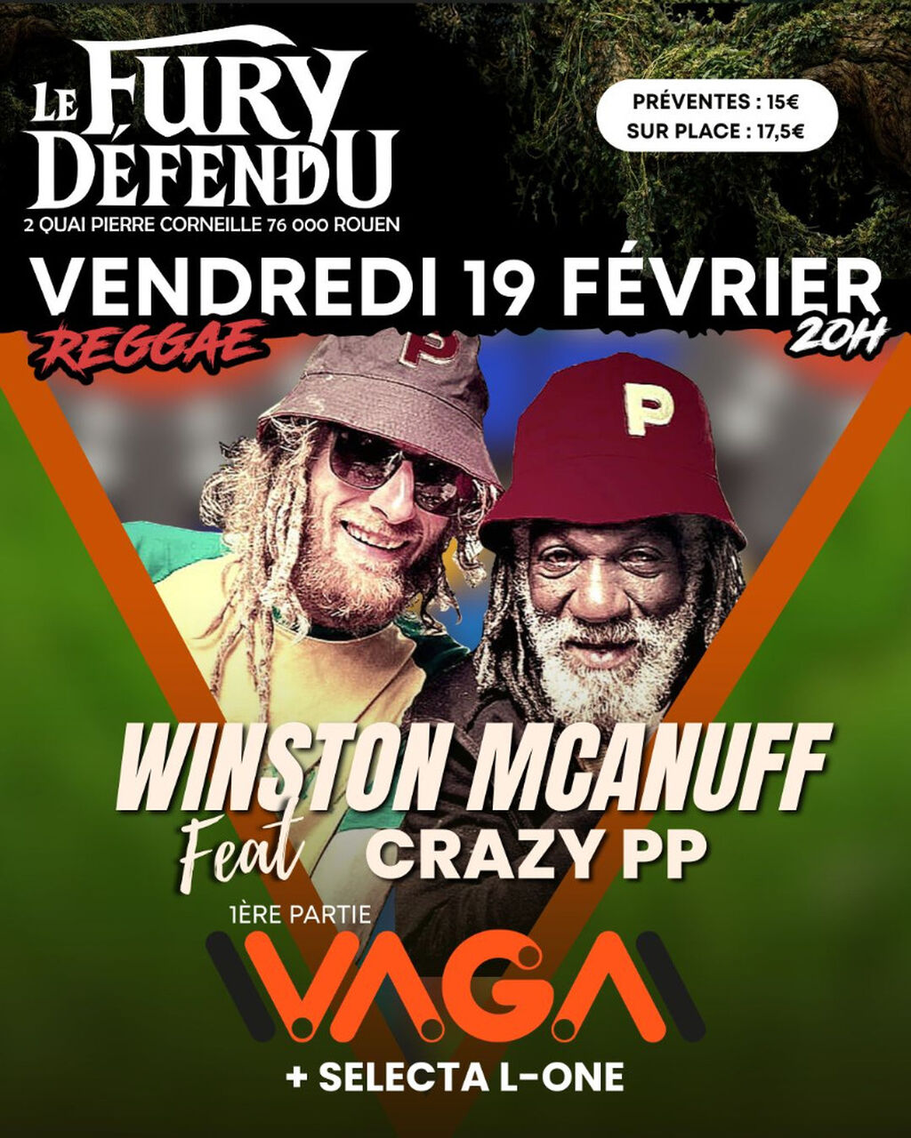 Winston McAnuff feat Crazy PP / VAGA // Le Fury D&eacute;fendu