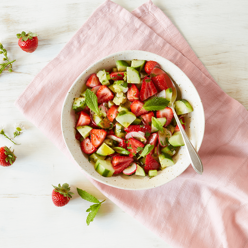 Strawberry Cucumber Salad - California Strawberry Commission