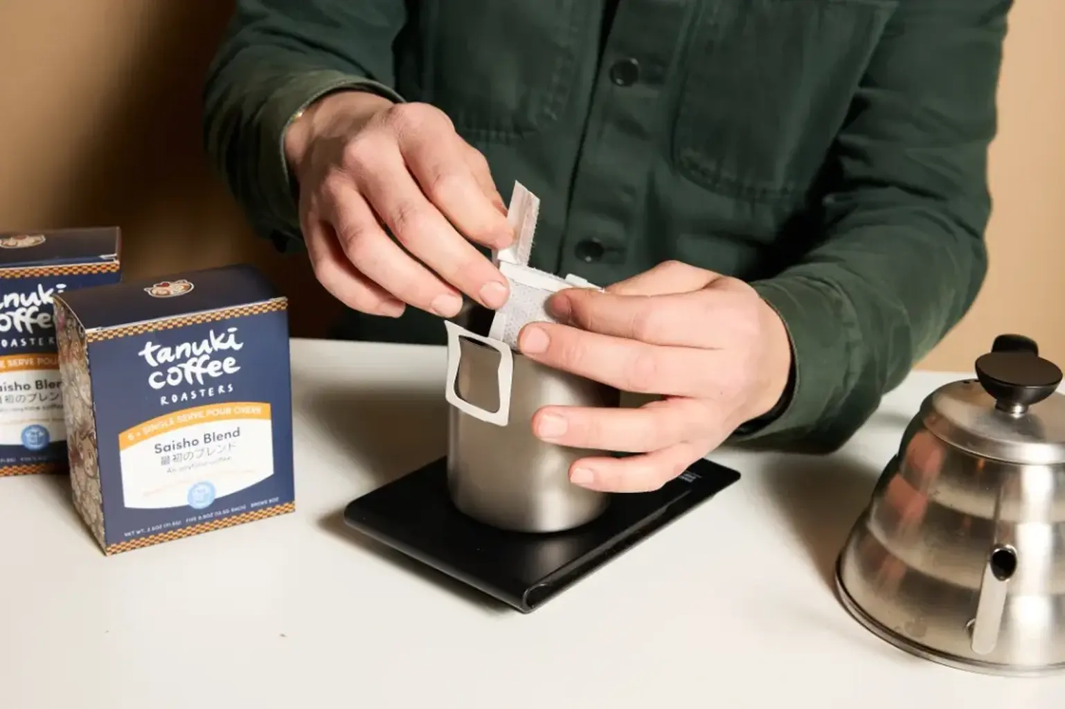 Tanuki Coffee Roasters Brings Single-use Pour-Over Kits to Seattle