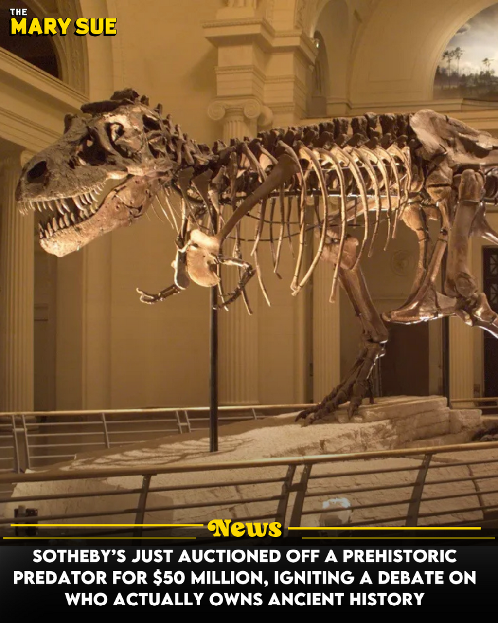 Sotheby&rsquo;s Just Auctioned off a Prehistoric Predator for $50 Million, Igniting a Debate on Who Actually Owns Ancient History