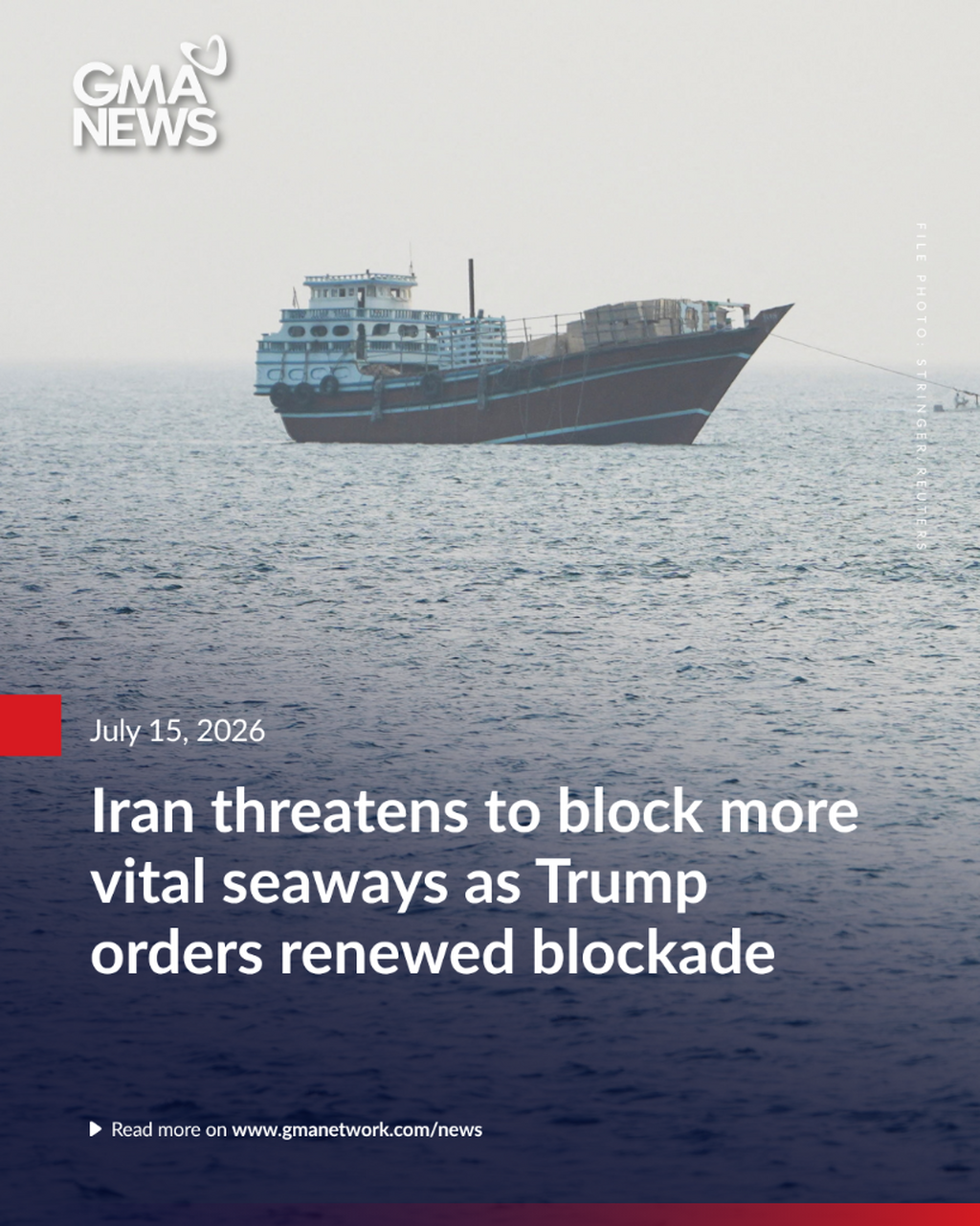 Iran threatens to block more vital seaways as Trump orders renewed blockade