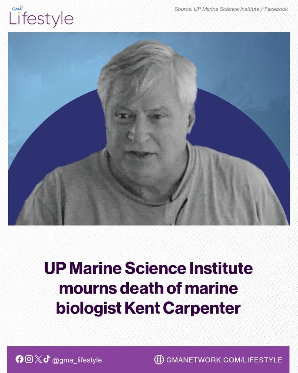 UP Marine Science Institute mourns death of marine biologist Kent Carpenter