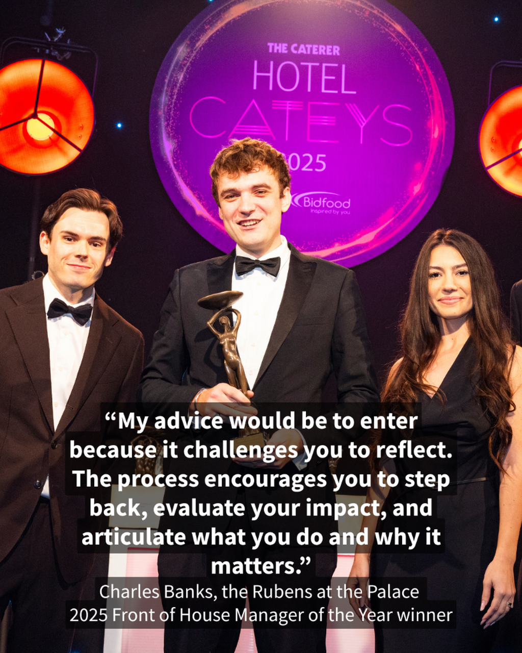What does winning a Hotel Catey mean?