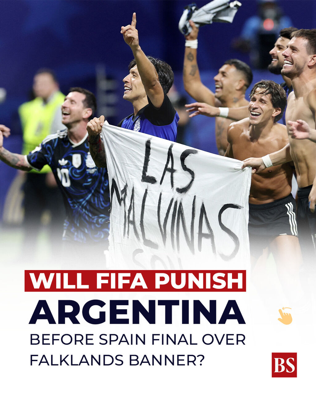 Will Fifa punish Argentina before Spain final over Falklands banner?