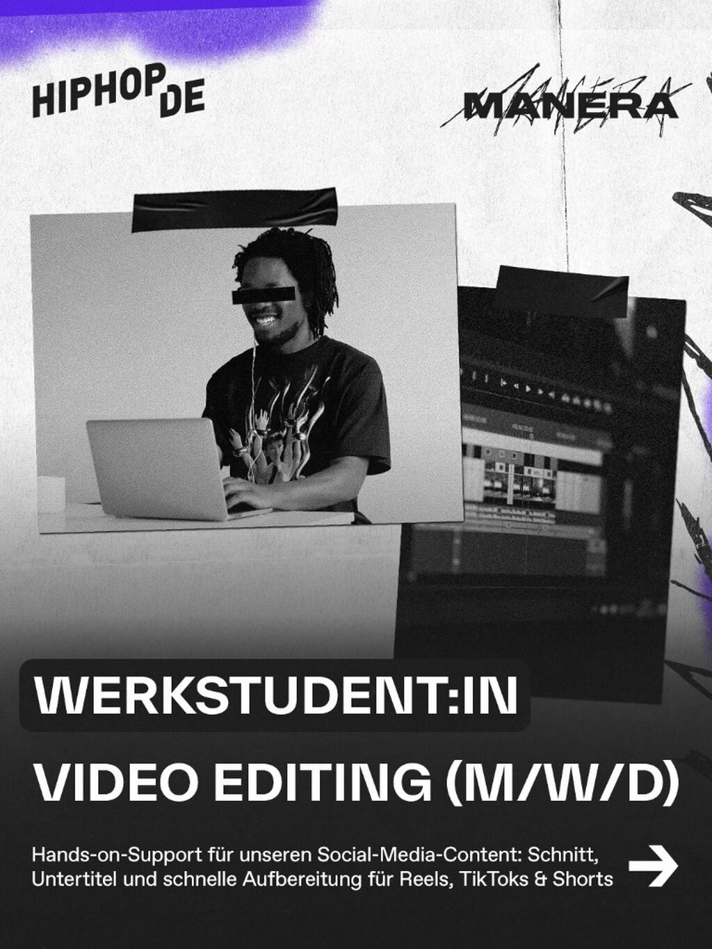 WERKSTUDENT:IN: Video Editing (m/w/d)