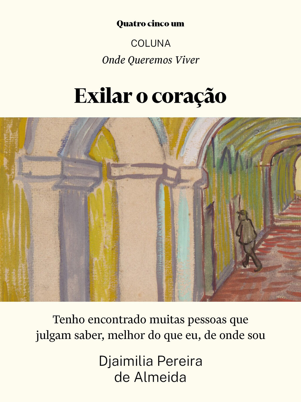 Exilar o cora&ccedil;&atilde;o | Djaimilia Pereira de Almeida