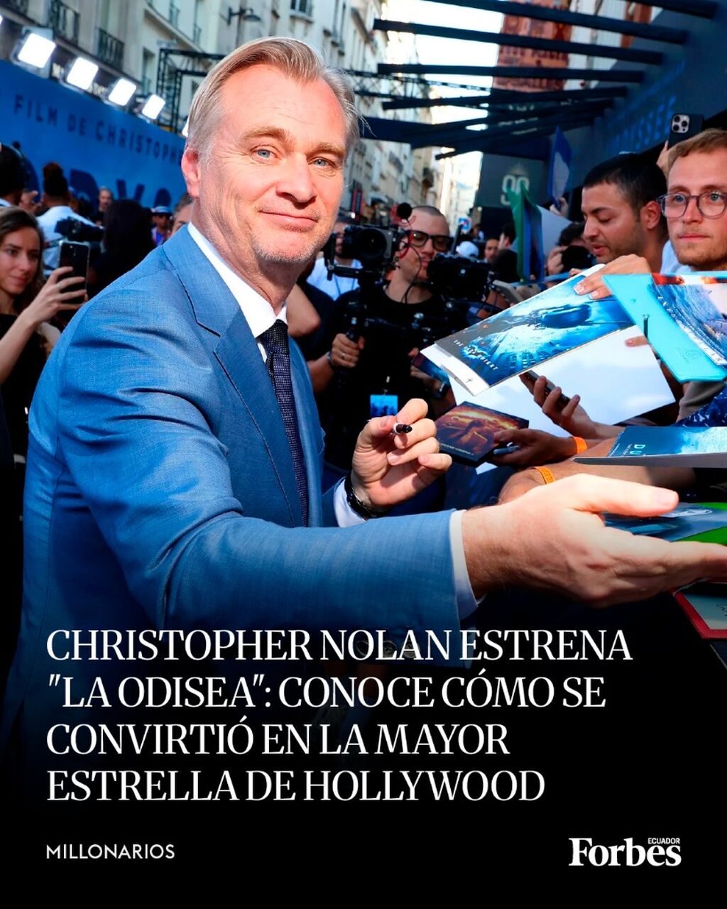 Nolan la mayor estrella de Hollywood