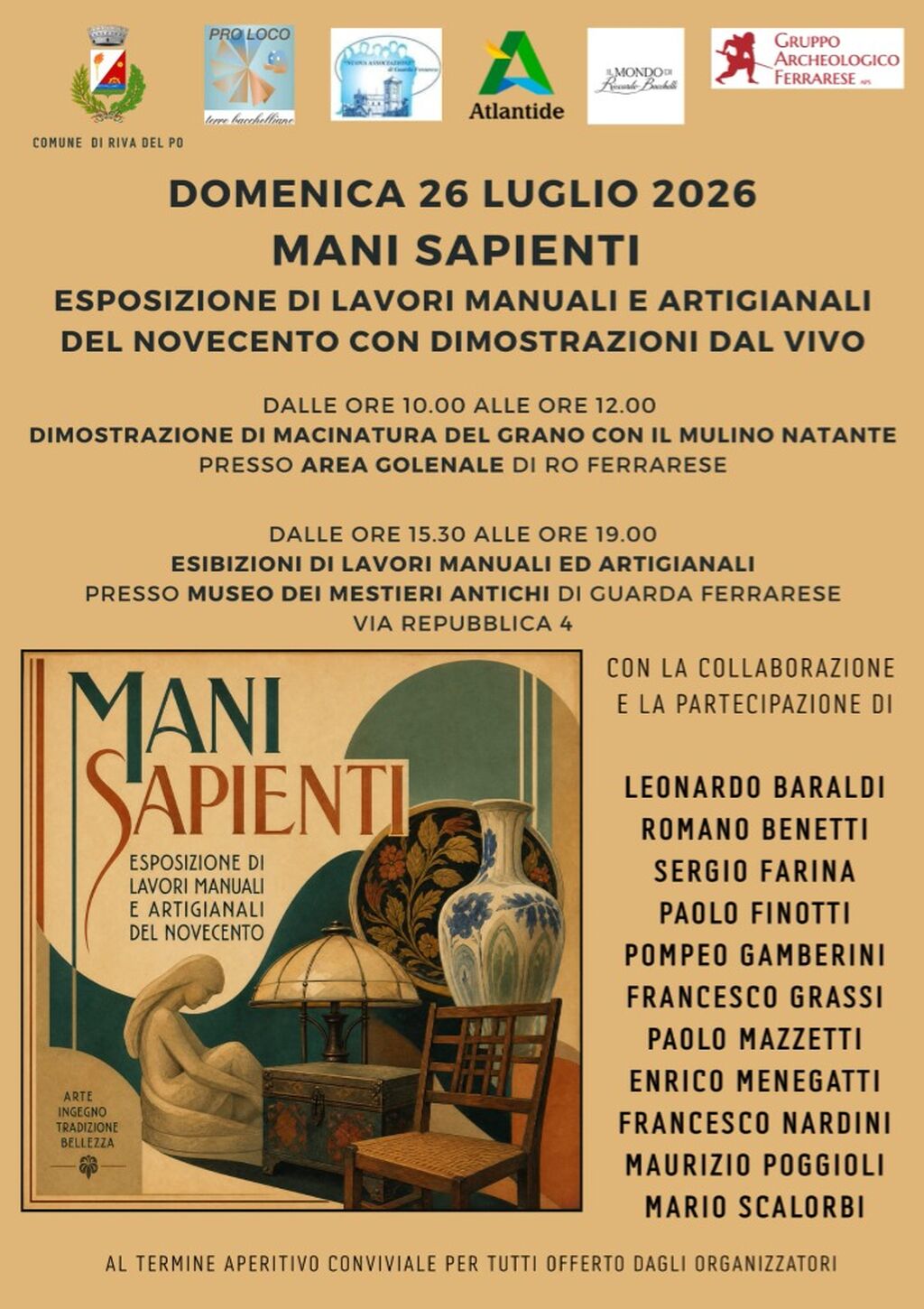Dalla macinatura al mulino ai mestieri antichi: evento &ldquo;Mani Sapienti&rdquo;