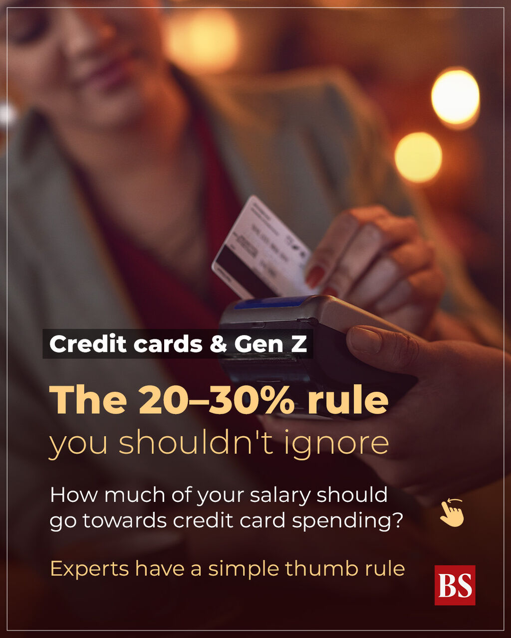 Credit cards & Gen Z: Spending should not exceed 20-30% of take-home income