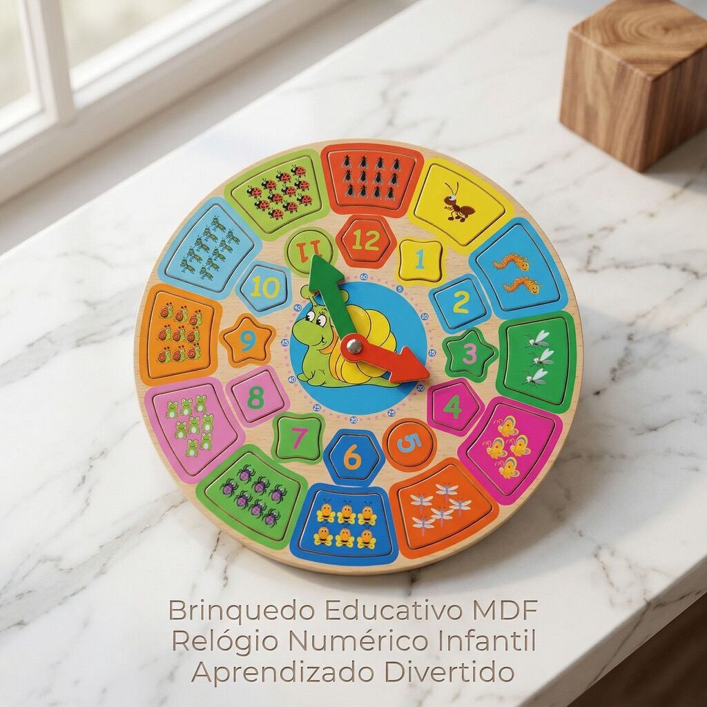 Rel&oacute;gio Did&aacute;tico 