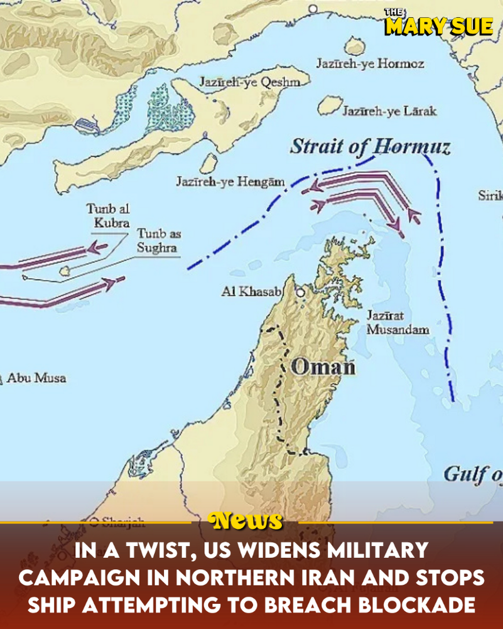 In a Twist, US Widens Military Campaign in Northern Iran and Stops Ship Attempting To Breach Blockade