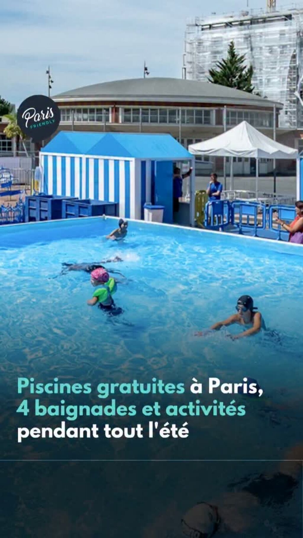 Piscines gratuites &agrave; Paris 