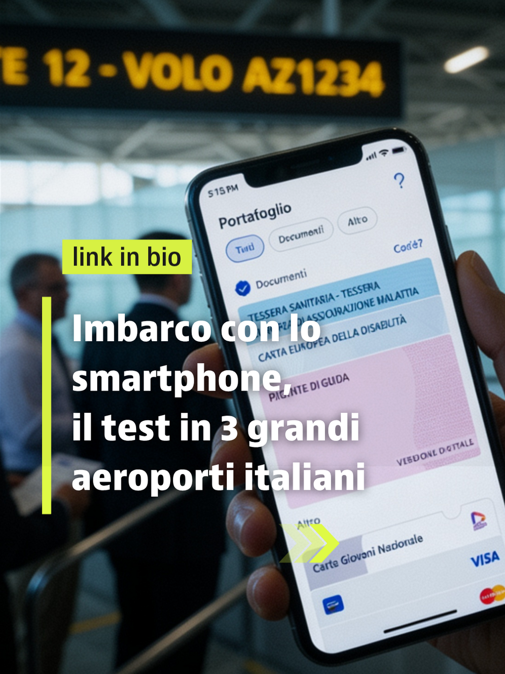 Imbarco con lo smartphone, il test in 3 grandi aeroporti italiani