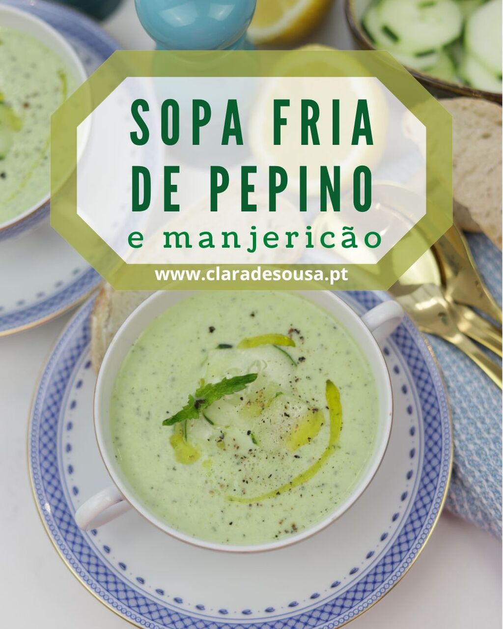Sopa fria de pepino