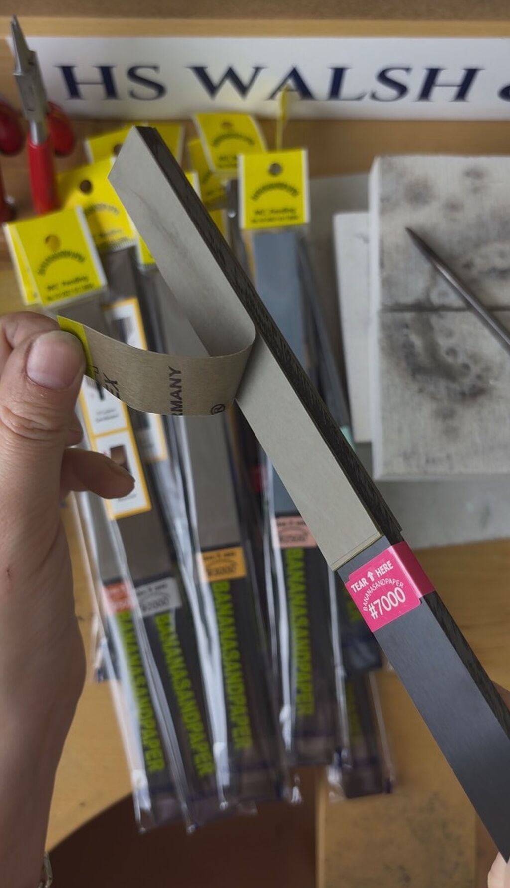 Banana Sandpaper Sticks
