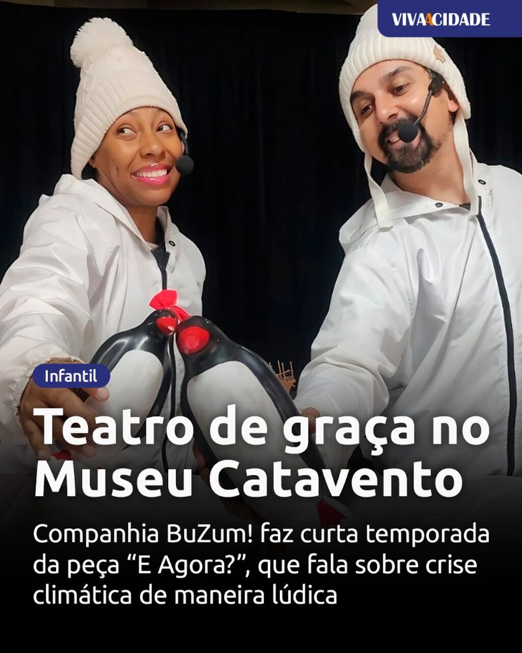 Teatro de gra&ccedil;a no Museu Catavento