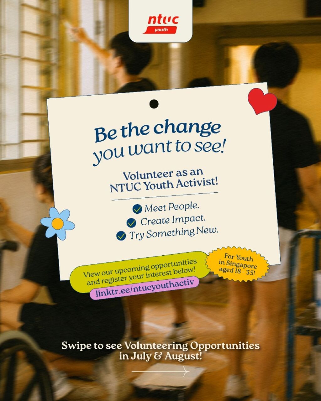 Volunteering in July and August