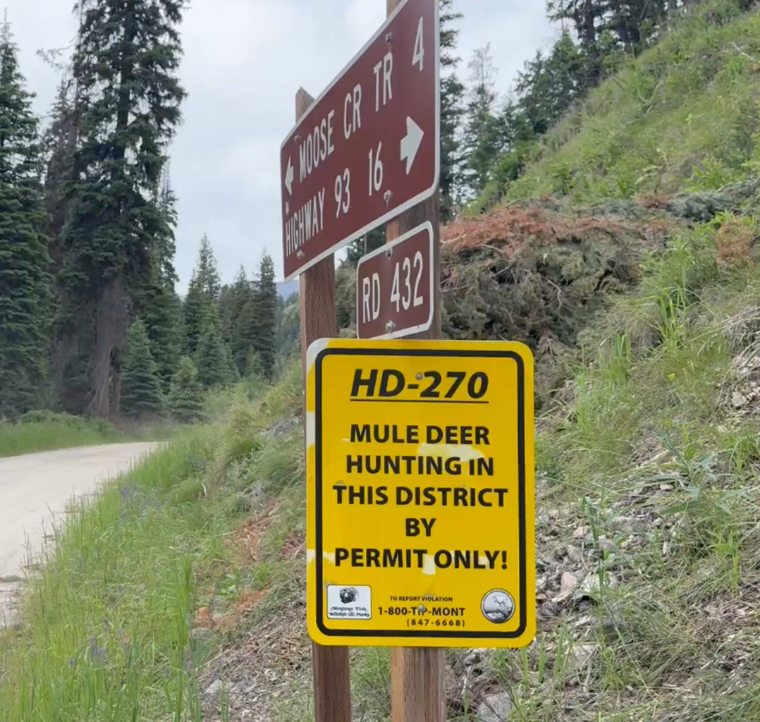 FIELD NOTES: Montana Hunting District 270, Bitterroot National Forest