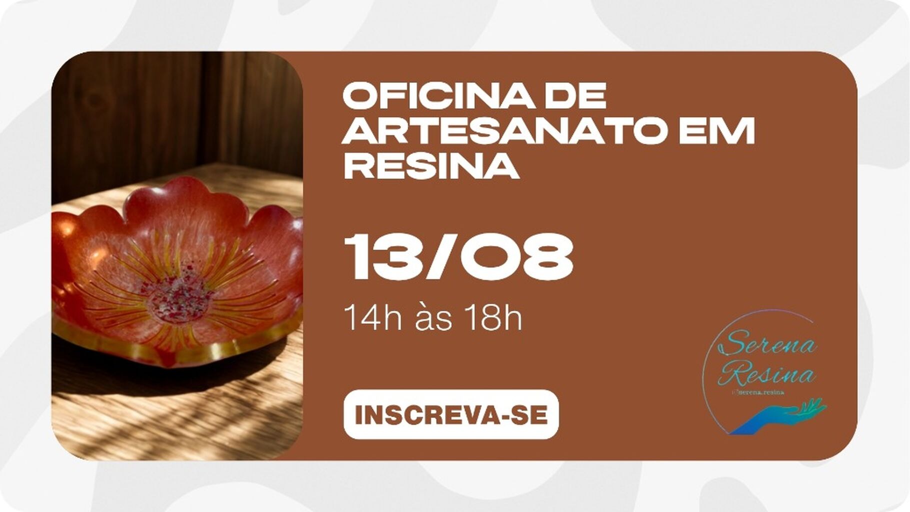 OFICINA DE ARTESANATO EM RESINA