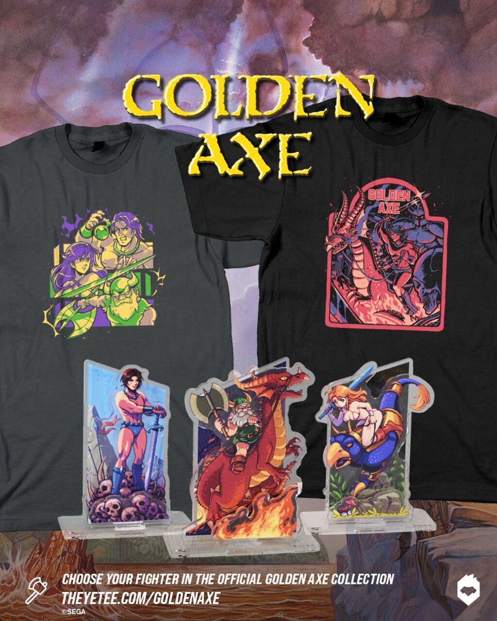 To Arms! Golden Axe Ventures Out at The Yetee!