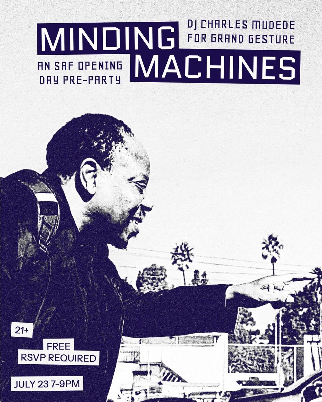 Minding Machines: An SAF Opening Pre-Party with DJ Charles Mudede