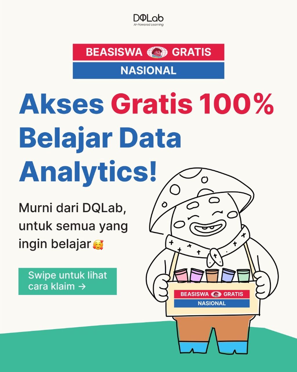 Beasiswa Gratis Nasional untuk Semua Data-Enthusiast!