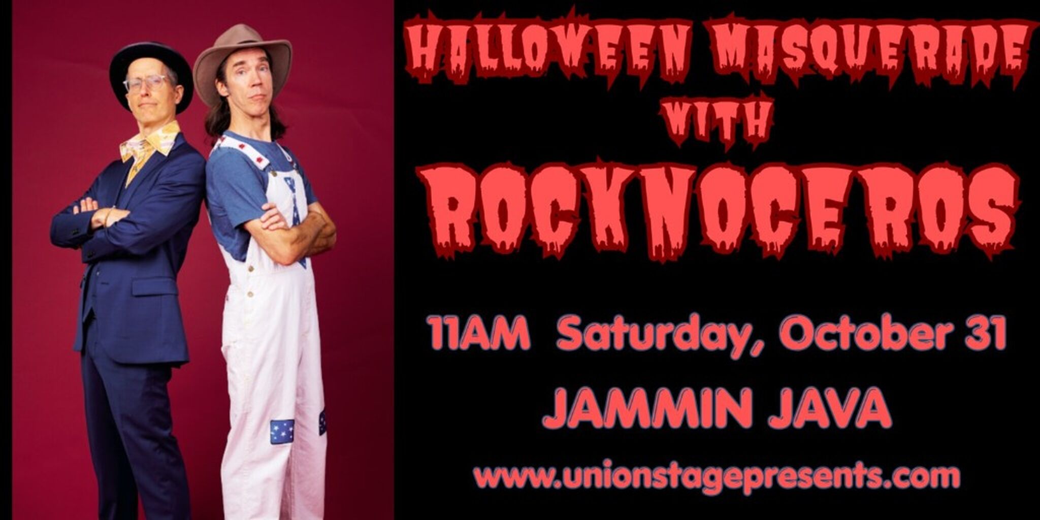 Halloween Masquerade with Rocknoceros | 10/31/26 - *MATINEE*