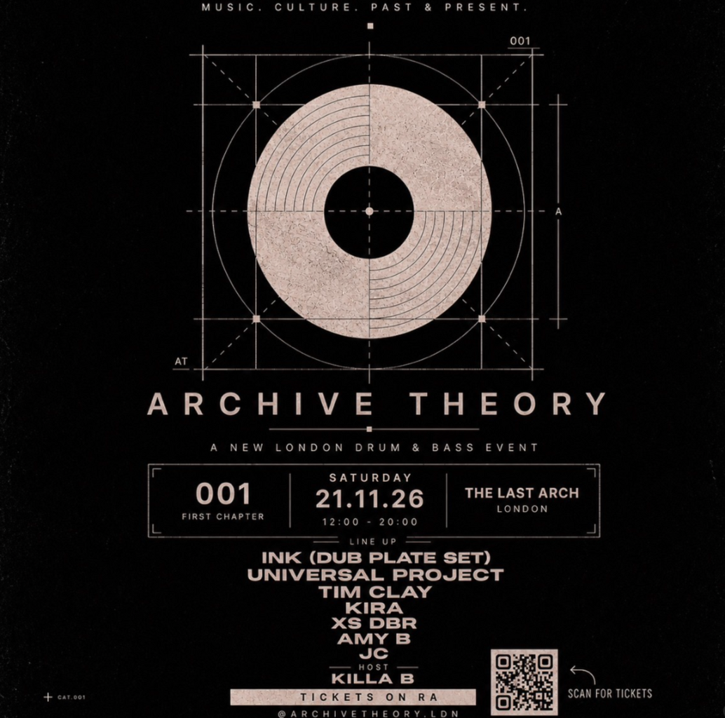 Archive Theory 001 Saturday 21st November The Last Arch, London TICKETS