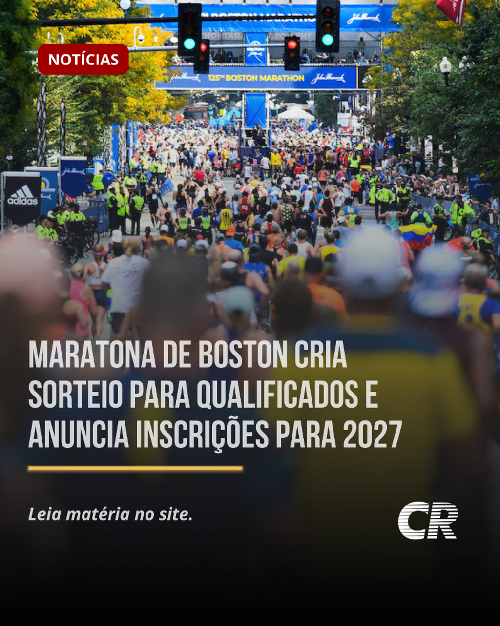 Maratona de Boston cria sorteio para qualificados e anuncia inscri&ccedil;&otilde;es para 2027