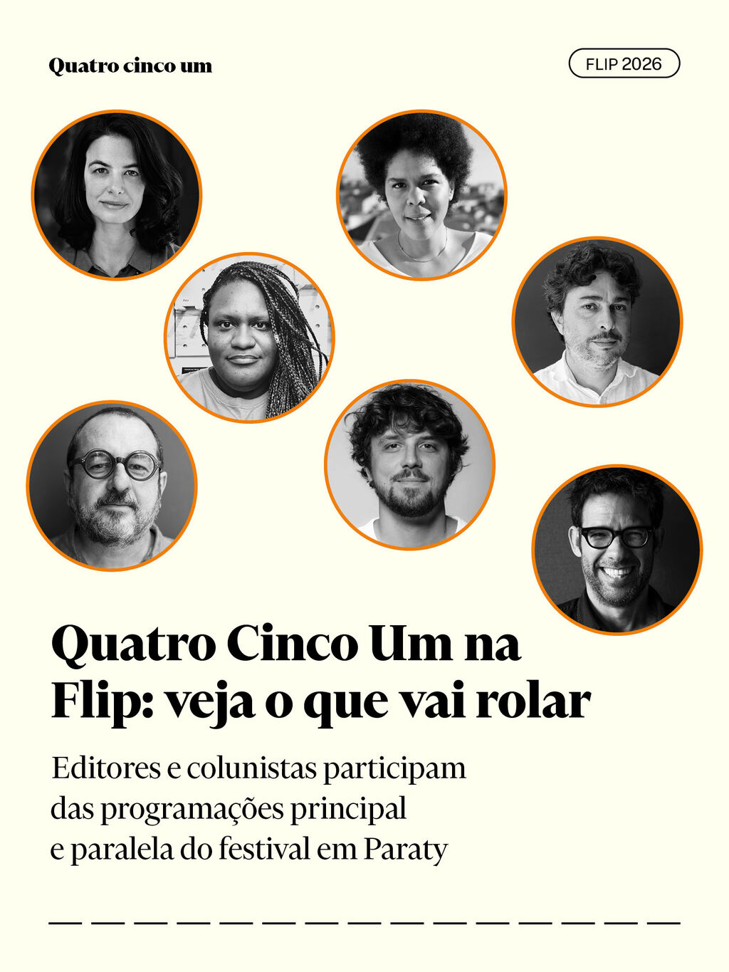 Quatro Cinco Um na Flip 2026