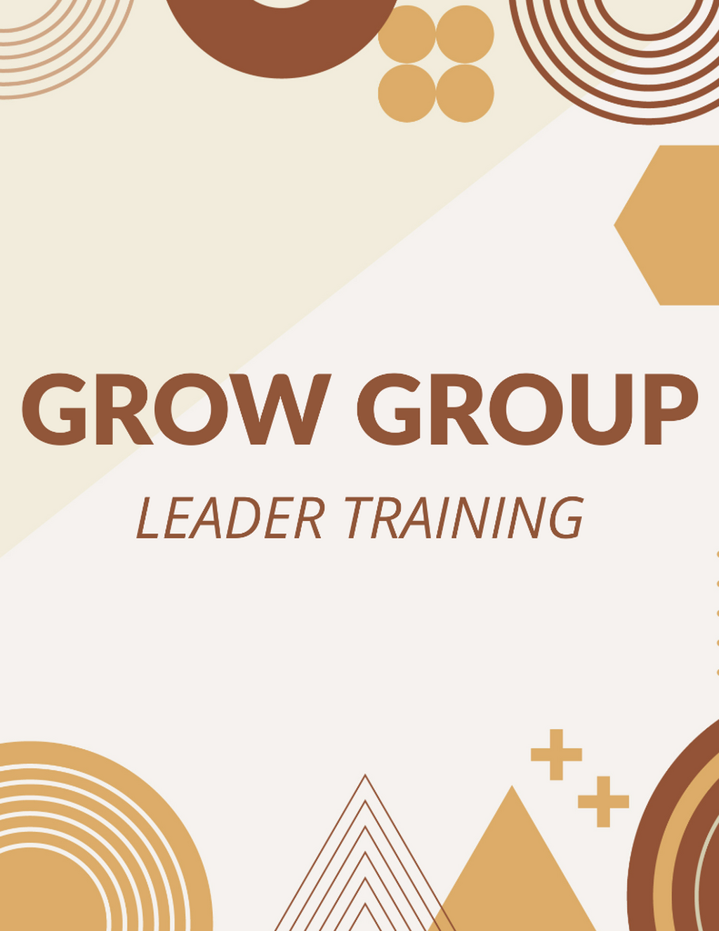 Grow Group Leader Training