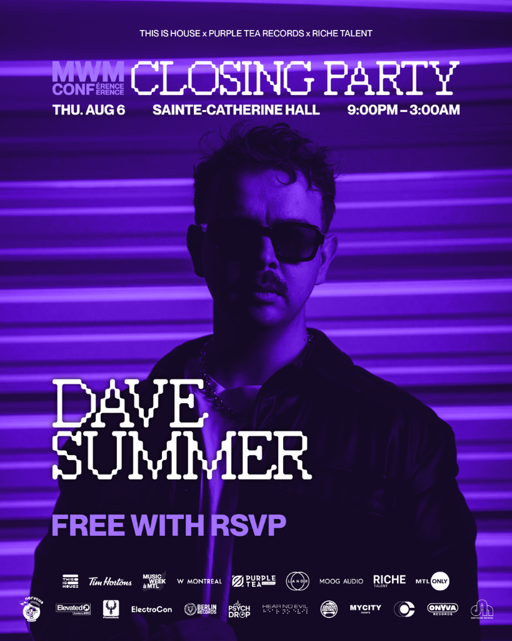DAVE SUMMER [MWM CONFERENCE Closing Party] | Aug 6 | FREE