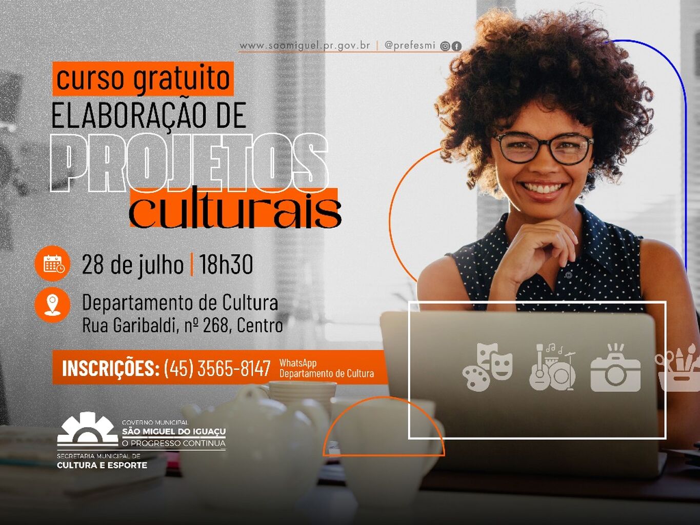 Inscri&ccedil;&otilde;es abertas para curso gratuito de Elabora&ccedil;&atilde;o de Projetos Culturais
