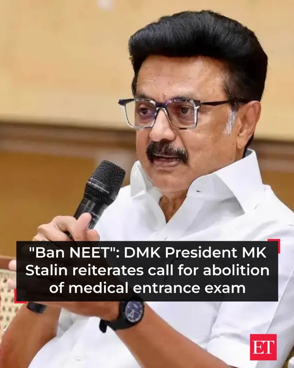 "Ban NEET": DMK President MK Stalin reiterates call for abolition of medical entrance exam