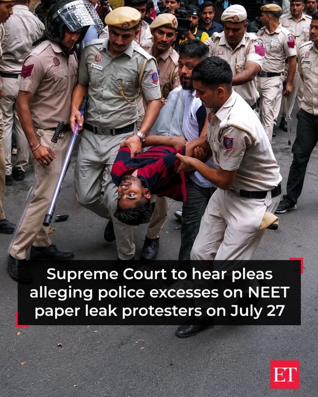 Supreme Court to hear pleas alleging police excesses on NEET paper leak protesters on July 27