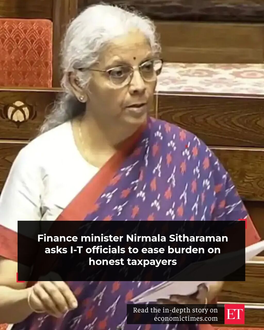 mala-sitharaman-asks-i-t-officials-to-ease-burden-on-honest-taxpayers