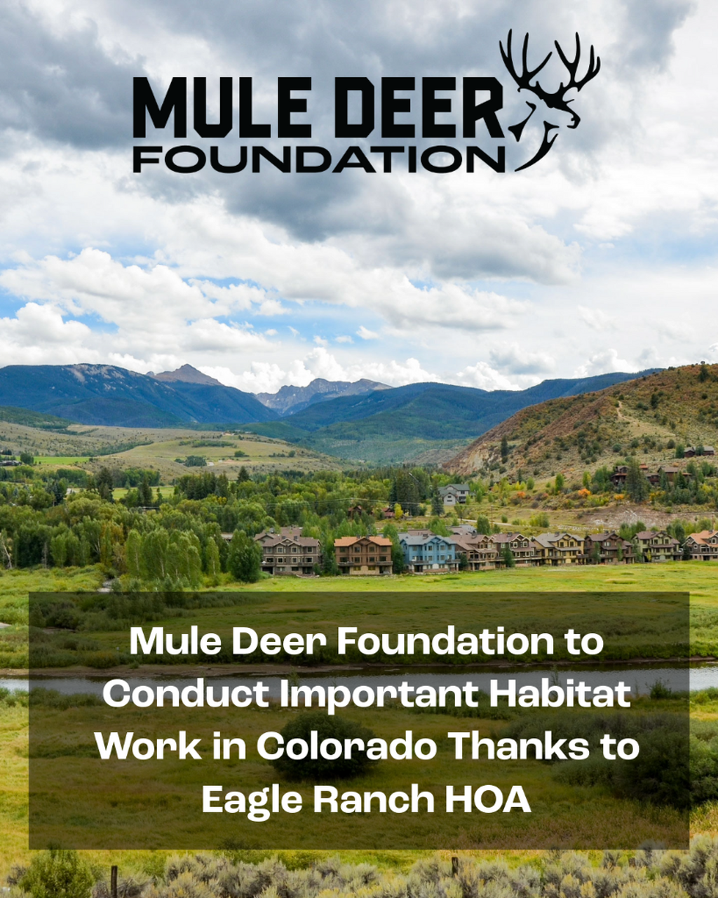 Conducting Important Habitat Work in Colorado Thanks to Eagle Ranch HOA