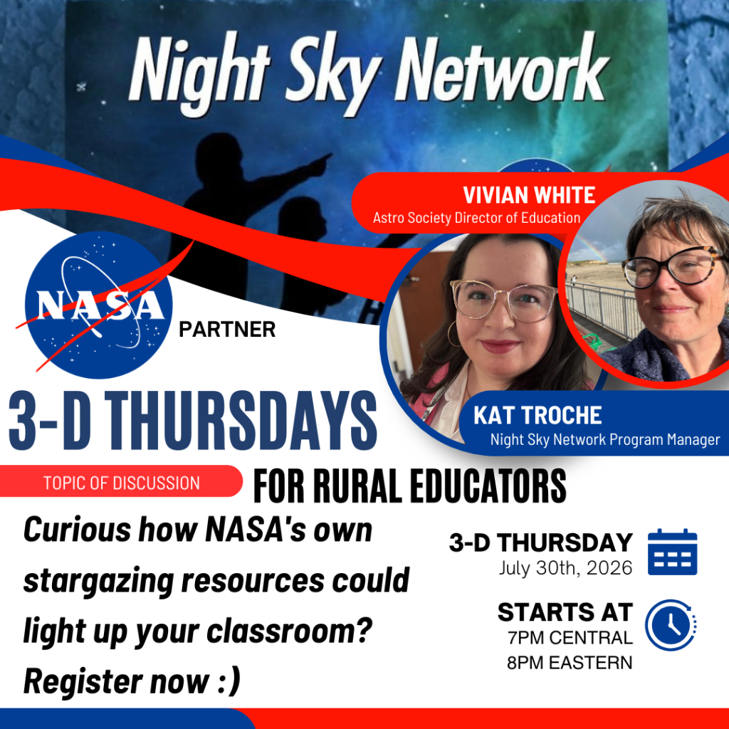 3-D Thursday Webinar Registration: NASA's Night Sky Network