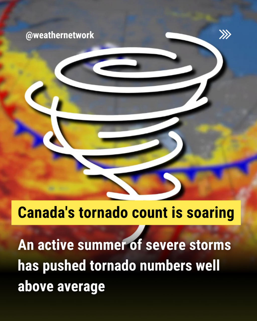 Busy summer sends Canada's tornado count soaring above normal