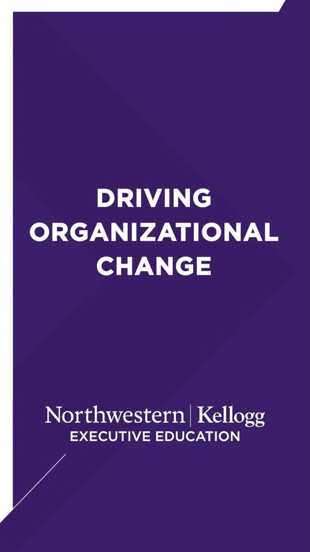 Driving Organizational Change