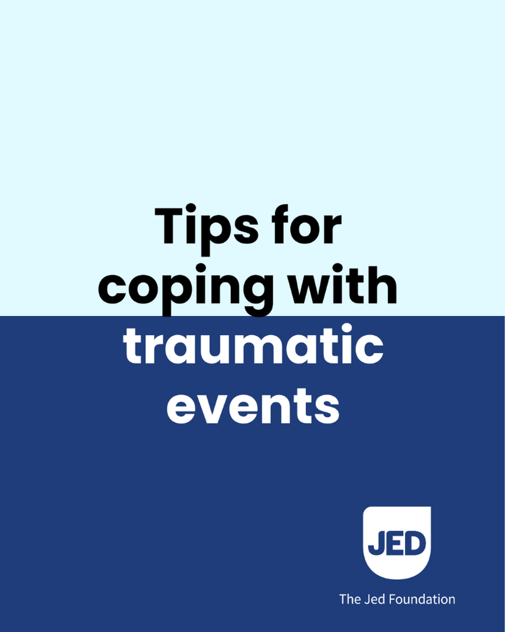 tips for copping with traumatic events