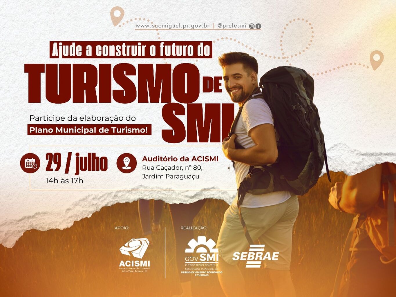 Governo Municipal convida a comunidade para participar da constru&ccedil;&atilde;o do Plano Municipal de Turismo
