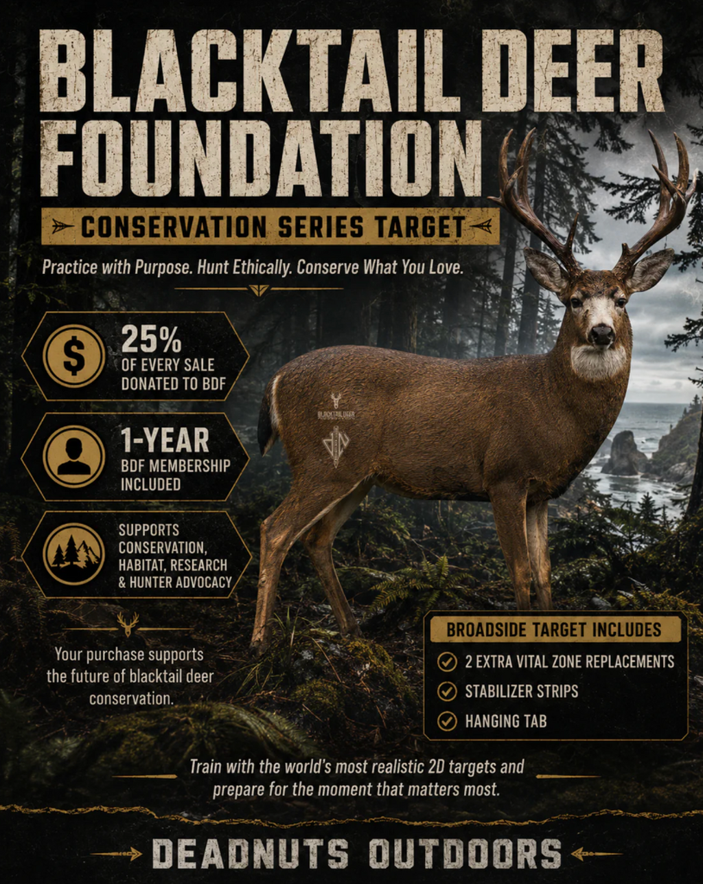 Blacktail Deer Foundation Conservation Series 2D Target